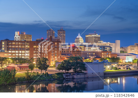 Peoria, Illinois, USA Downtown Skyline 118342646