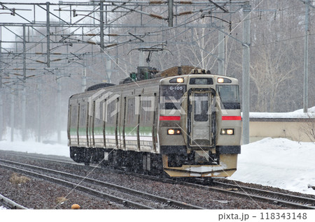 千歳線 西の里(信) JR北海道 731系 G-105編成(札幌) 千歳線 西の里(信) JR北海道 731系 G-105編成(札幌) 118343148