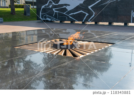 russia fire kremlin architecture monument building outdoor travel eternal landmark blue europe city 118343881