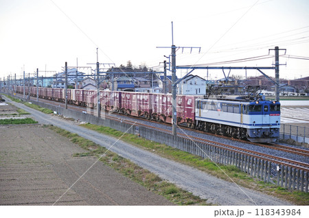 高崎線 岡部ー深谷 JR貨物 EF65-1074(新鶴見) 高崎線 岡部ー深谷 JR貨物 EF65-1074(新鶴見) 118343984