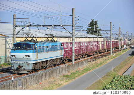 高崎線 深谷ー岡部 JR貨物 EF66-110(吹田) 高崎線 深谷ー岡部 JR貨物 EF66-110(吹田) 118343990