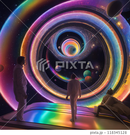 Gazing into the Cosmic Vortex from an Intergalactic Rainbow Observatory Platform. 118345128
