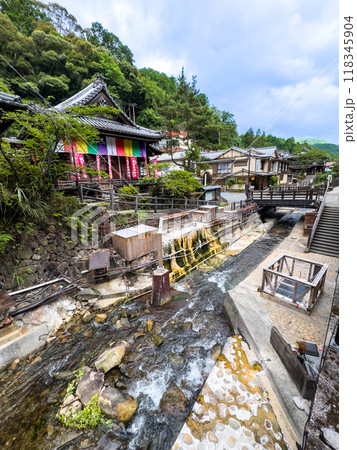 Yunomine onsen Yuzutsu, onsen village in Wakayama, Japan 118345904