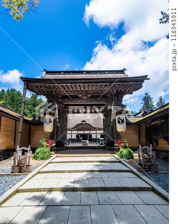 Kumano Hongu Taisha Kongobuji temple in Wakayama, Japan 118345911