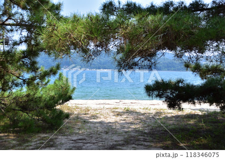 丹後半島・天橋立の白砂青松と宮津湾 丹後半島・天橋立の白砂青松と宮津湾 118346075