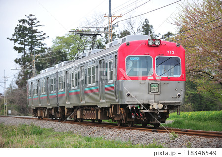 上毛電鉄　新屋ー粕川　700形　713 118346549