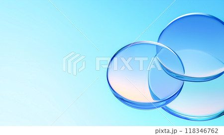 現代的な超現実的なガラスの球体、PPTや企業HPの素材 118346762