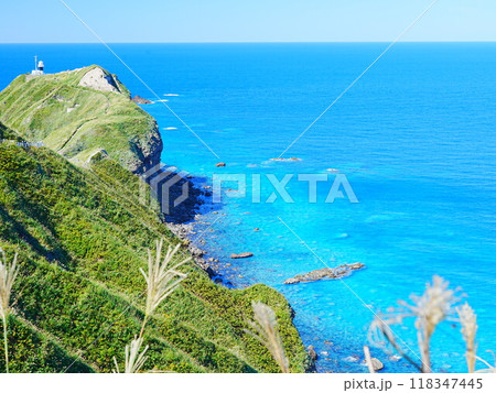 北海道の絶景 神威岬展望台からの風景 北海道の絶景 神威岬展望台からの風景 118347445