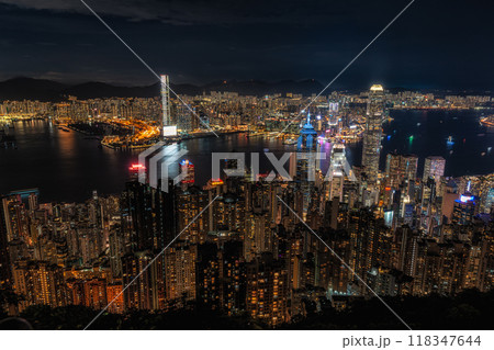 Hong Kong Night View from Victoria Peak 118347644