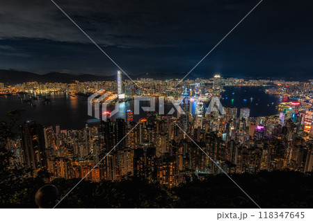 Hong Kong Night View from Victoria Peak Hong Kong Night View from Victoria Peak 118347645