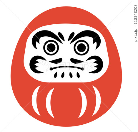 シンプルな達磨のイラスト 118348208