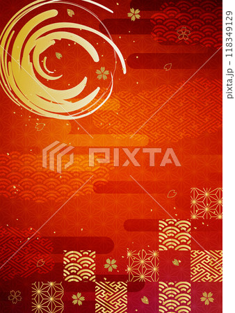 金箔和柄背景 118349129