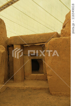 マルタの世界遺産、巨石神殿、イムナイドラ神殿 マルタの世界遺産、巨石神殿、イムナイドラ神殿 118349818