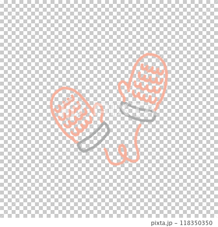 手套手繪簡單插畫 118350350