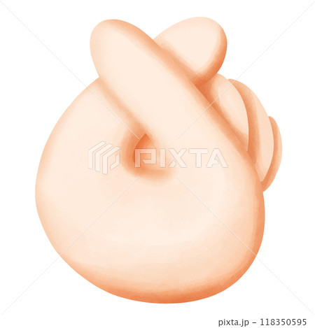 human hand with blood cells 118350595