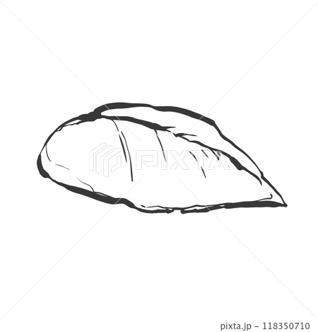 鶏むね肉の手書き筆絵風イラスト 118350710