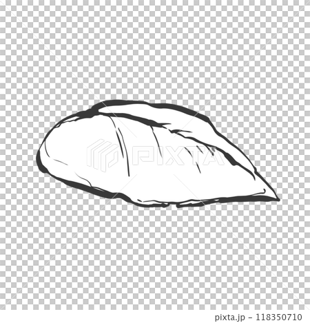 雞胸肉手寫畫筆繪畫風格插畫 雞胸肉手寫畫筆繪畫風格插畫 118350710