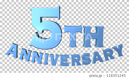 3DCG characters "5th Anniversary/5th anniversary" blue, blue 118351245