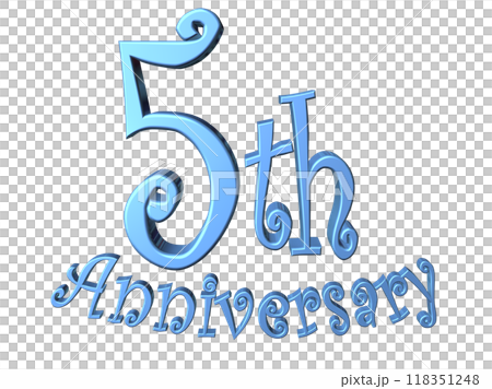3DCG characters "5th Anniversary/5th anniversary" blue, blue 118351248