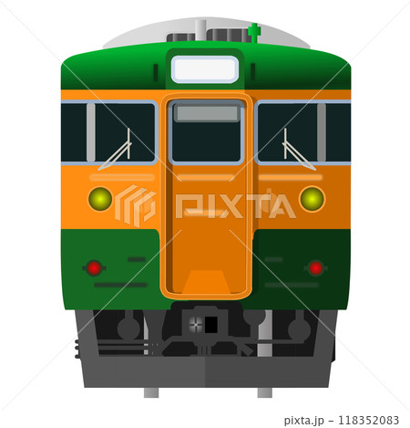 国鉄115系電車-湘南色:鉄道アイコン 国鉄115系電車-湘南色:鉄道アイコン 118352083