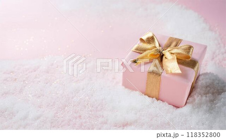 クリスマス　プレゼント　ギフト　ボックス　フレーム　背景 118352800