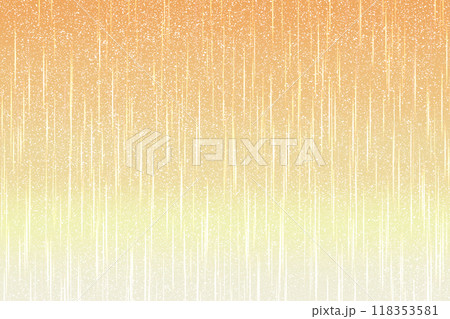 雨が降っているようなナチュラルグラデーション背景壁紙イラストテクスチャ【黄色、オレンジ、金色】 118353581