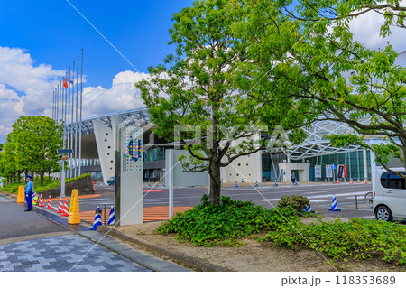 福島県 郡山市 ビッグパレットふくしま(駐車場出入り口) 福島県 郡山市 ビッグパレットふくしま(駐車場出入り口) 118353689