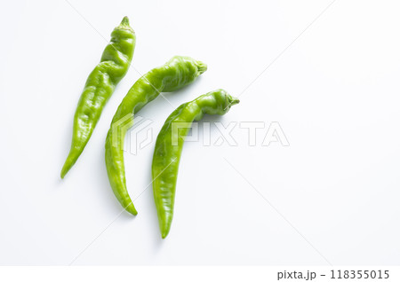 新鮮な万願寺とうがらし 118355015