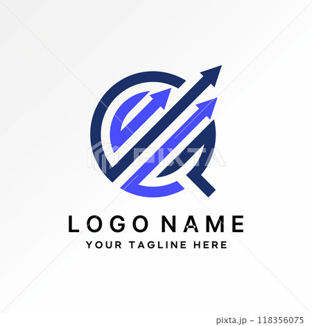 Logo design graphic concept creative premium vector stock initial line G or GQ font three arrows tranding increase. Related monogram typography brand Logo design graphic concept creative premium vector stock initial line G or GQ font three arrows tranding increase. Related monogram typography brand 118356075