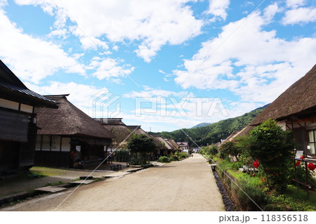 江戸情緒漂う会津の人気観光スポット 大内宿 118356518
