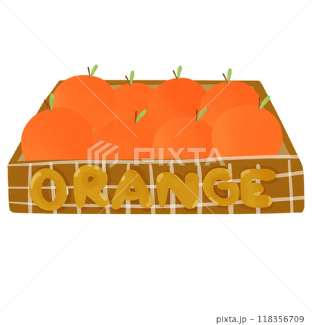 orange hand drawn, transparency illustration. 118356709