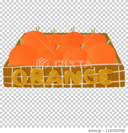 orange hand drawn, transparency illustration. 118356709