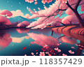満開の桜 118357429