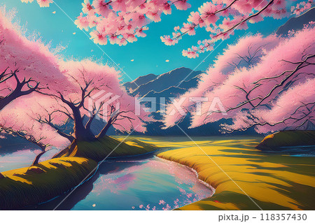 満開の桜 満開の桜 118357430