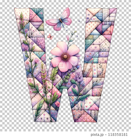 3d letter w  118358181