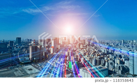 未来へと繋がる光の帯 118358643