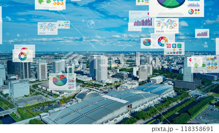 都市と情報 空撮 都市と情報 空撮 118358691