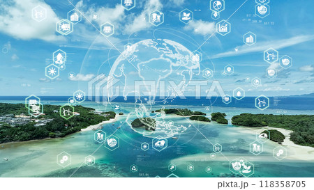 海洋と環境イメージ 118358705