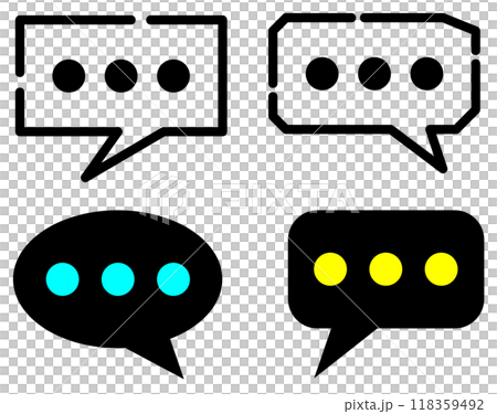 Illustration of speech bubbles with words or lines written in them Illustration of speech bubbles with words or lines written in them 118359492