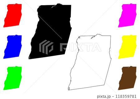 Rensselaer County, New York State (U.S. county, United States of America, USA, U.S., US) map vector illustration, scribble sketch Rensselaer map 118359781
