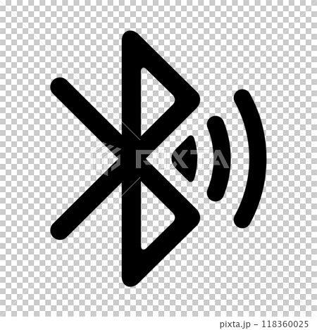 ブルートゥースのアイコン ブルートゥースのアイコン 118360025