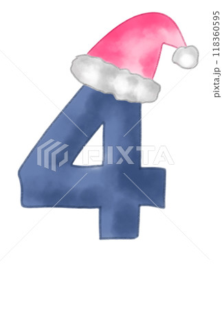 クリスマスバージョンの数字 118360595