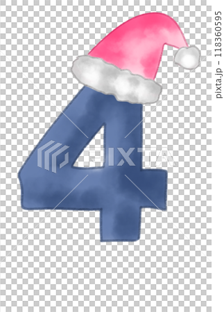 クリスマスバージョンの数字 118360595