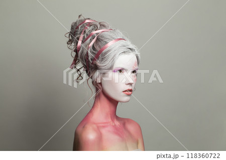 Winter Queen theater actress halloween character model 118360722
