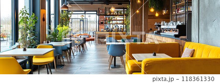 3:1 おしゃれなカフェ店内07 3:1 おしゃれなカフェ店内07 118361330