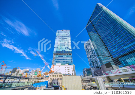 日本の東京都市景観 山手線が…さよなら渋谷駅西口…西口上空施設始動…右奥に六本木ヒルズなど=15日 日本の東京都市景観 山手線が…さよなら渋谷駅西口…西口上空施設始動…右奥に六本木ヒルズなど=15日 118361559