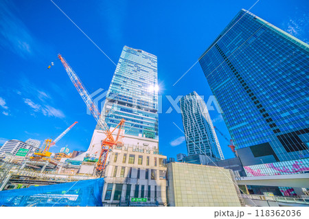 日本の東京都市景観 山手線が…さよなら渋谷駅西口…そして、渋谷駅西口上空施設新築計画始動!…=15日 日本の東京都市景観 山手線が…さよなら渋谷駅西口…そして、渋谷駅西口上空施設新築計画始動!…=15日 118362036