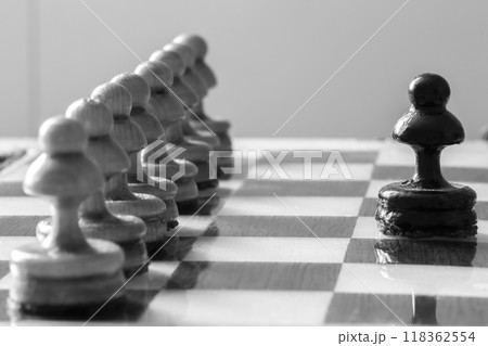 One pawn against many One pawn against many 118362554