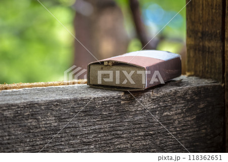 A box of matches close up A box of matches close up 118362651