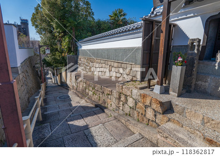 大阪市 天王寺七坂のひとつ口縄坂 大阪市 天王寺七坂のひとつ口縄坂 118362817